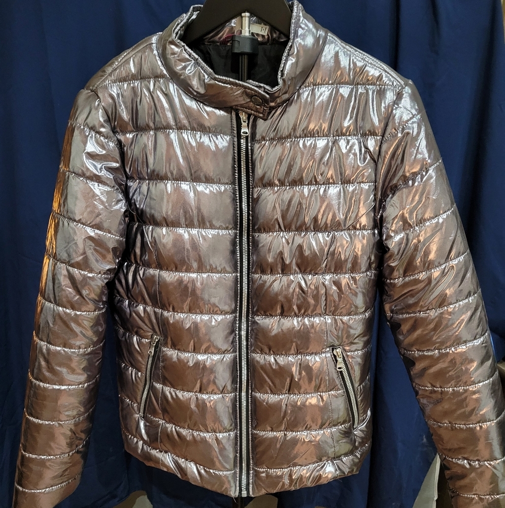 Silver Puffer Jacket